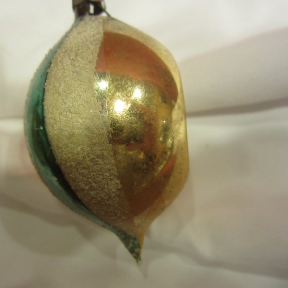 VTG 50'S GLASS TEARDROP ORNAMENTS - Picture 7 of 9